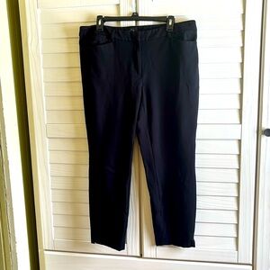 WHBM ankle pant in black ponte